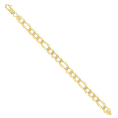 925 Silver Super Flat Figaro Chain 8.9mm