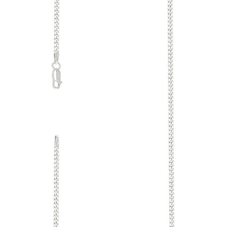 925 Silver Solid Classic Cuban 2.5mm