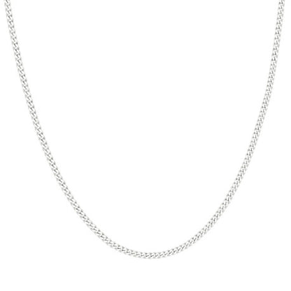 925 Silver Solid Classic Cuban 2.5mm