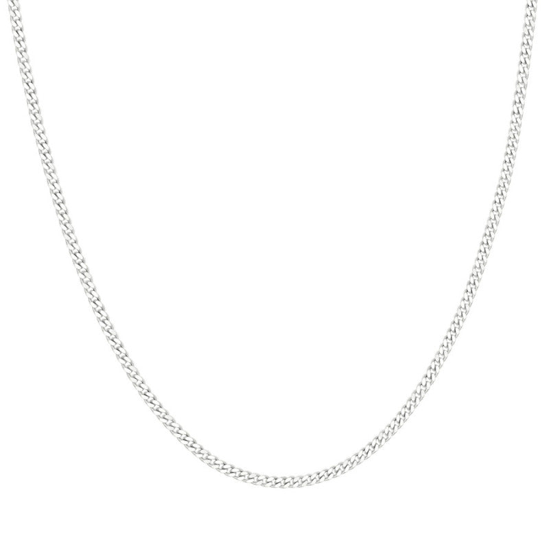 925 Silver Solid Classic Cuban 2.5mm