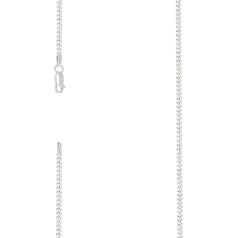 925 Silver Solid Classic Cuban 2.5mm