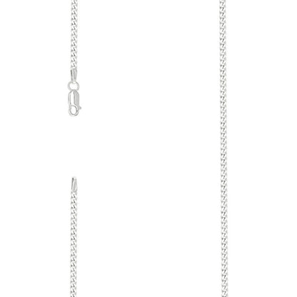 925 Silver Solid Classic Cuban 2.5mm