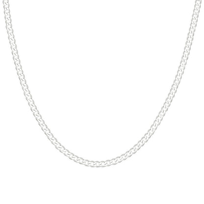 925 Silver Solid Classic Cuban 4mm