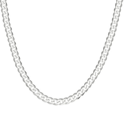 925 Silver Solid Classic Cuban 7mm