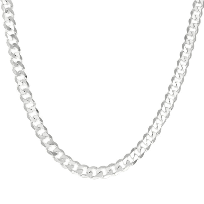 925 Silver Solid Classic Cuban 8mm