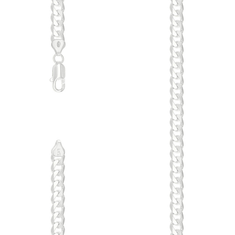 925 Silver Solid Classic Cuban 8mm