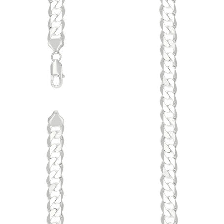 925 Silver Solid Classic Cuban 9.5mm