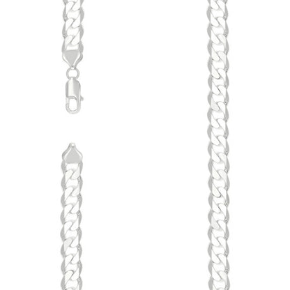 925 Silver Solid Classic Cuban 9.5mm
