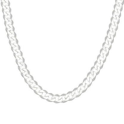 925 Silver Solid Classic Cuban 9.5mm