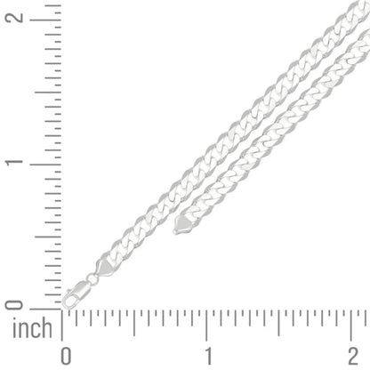 925 Silver Solid Classic Cuban 9.5mm