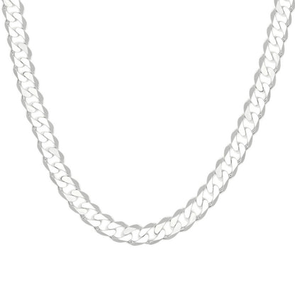 925 Silver Solid Classic Cuban 9.5mm