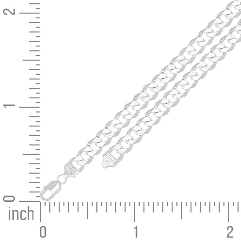 925 Silver Solid Classic Cuban 11mm