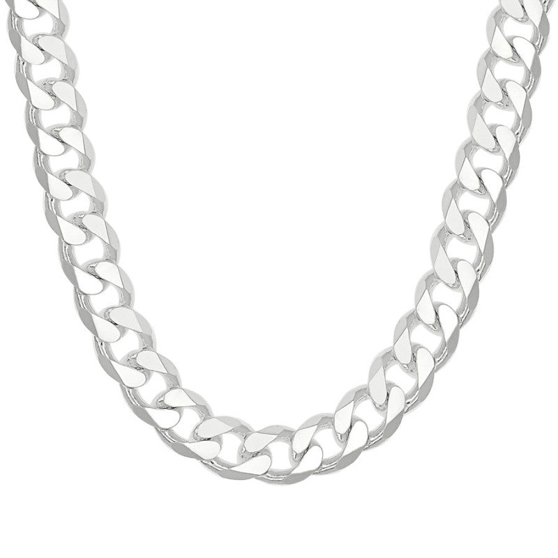 925 Silver Solid Classic Cuban 13mm