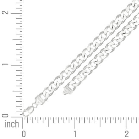 925 Silver Solid Classic Cuban 13mm
