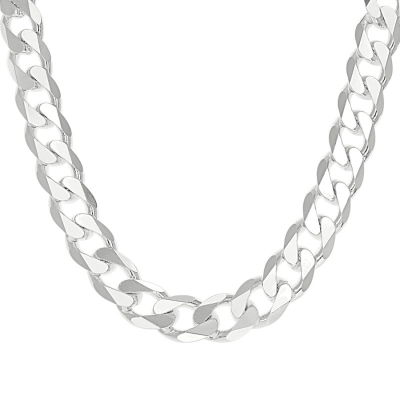 925 Silver Solid Classic Cuban 14mm