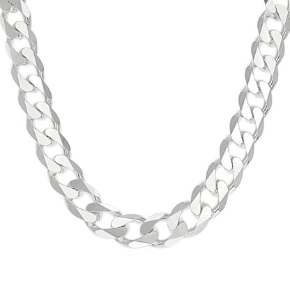 925 Silver Solid Classic Cuban 14mm
