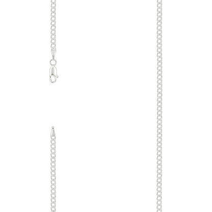 925 Silver Solid Pave Classic Cuban 3mm