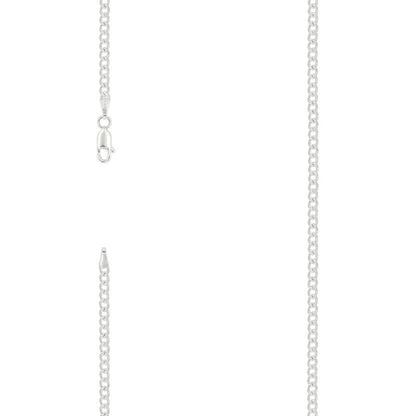 925 Silver Solid Pave Classic Cuban 3mm