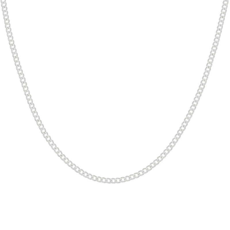925 Silver Solid Pave Classic Cuban 3mm