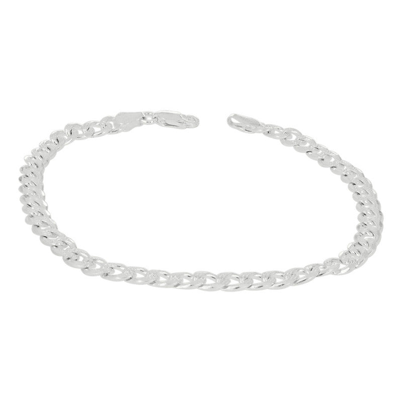 925 Silver Solid Pave Classic Cuban 5mm