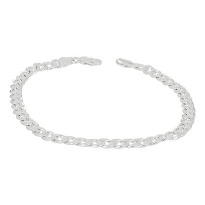 925 Silver Solid Pave Classic Cuban 5mm