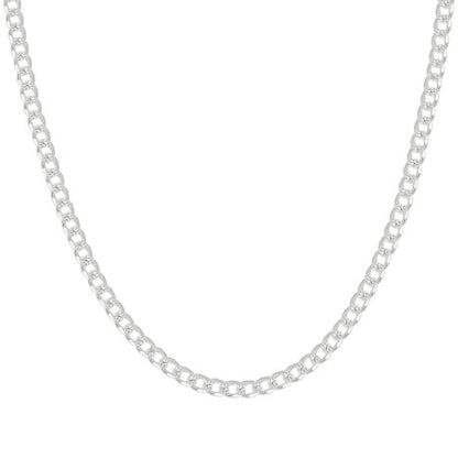 925 Silver Solid Pave Classic Cuban 5mm