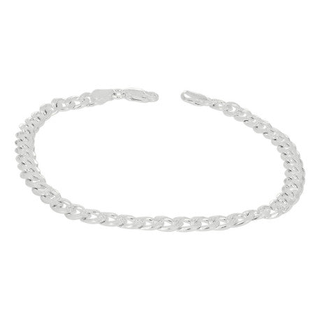 925 Silver Solid Pave Classic Cuban 5mm