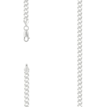 925 Silver Solid Pave Classic Cuban 6mm