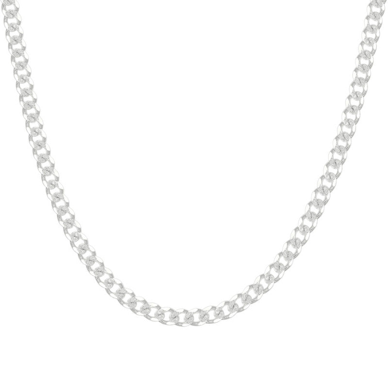 925 Silver Solid Pave Classic Cuban 6mm