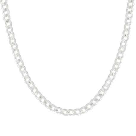 925 Silver Solid Pave Classic Cuban 7mm