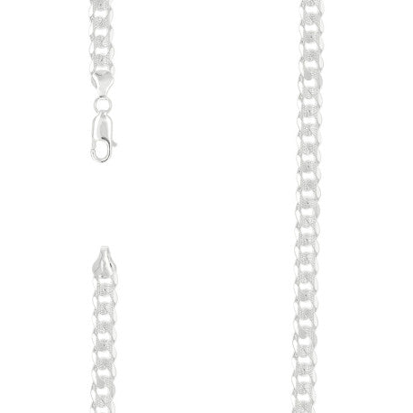 925 Silver Solid Pave Classic Cuban 8mm