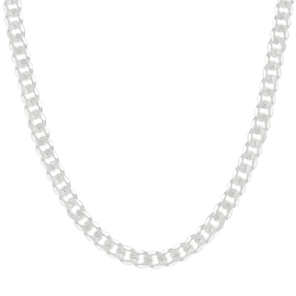 925 Silver Solid Pave Classic Cuban 8mm