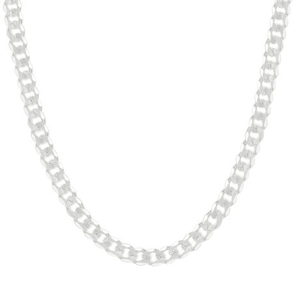 925 Silver Solid Pave Classic Cuban 8mm