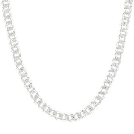 925 Silver Solid Pave Classic Cuban 8mm