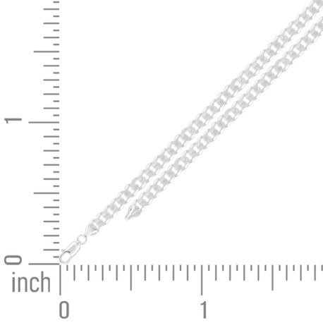 925 Silver Solid Pave Classic Cuban 8mm