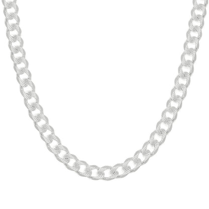 925 Silver Solid Pave Classic Cuban 9.5mm