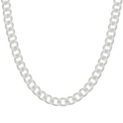925 Silver Solid Pave Classic Cuban 9.5mm