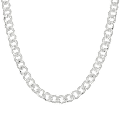 925 Silver Solid Pave Classic Cuban 9.5mm