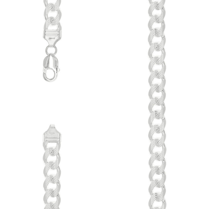 925 Silver Solid Pave Classic Cuban 11mm