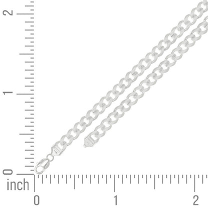 925 Silver Solid Pave Classic Cuban 11mm