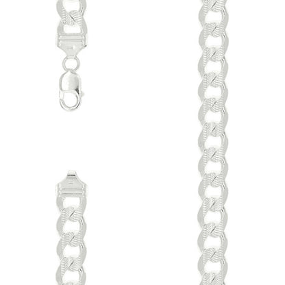 925 Silver Solid Pave Classic Cuban 13mm