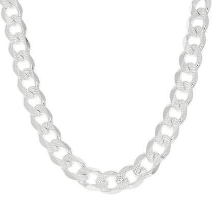 925 Silver Solid Pave Classic Cuban 13mm