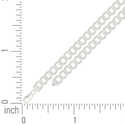 925 Silver Solid Pave Classic Cuban 13mm