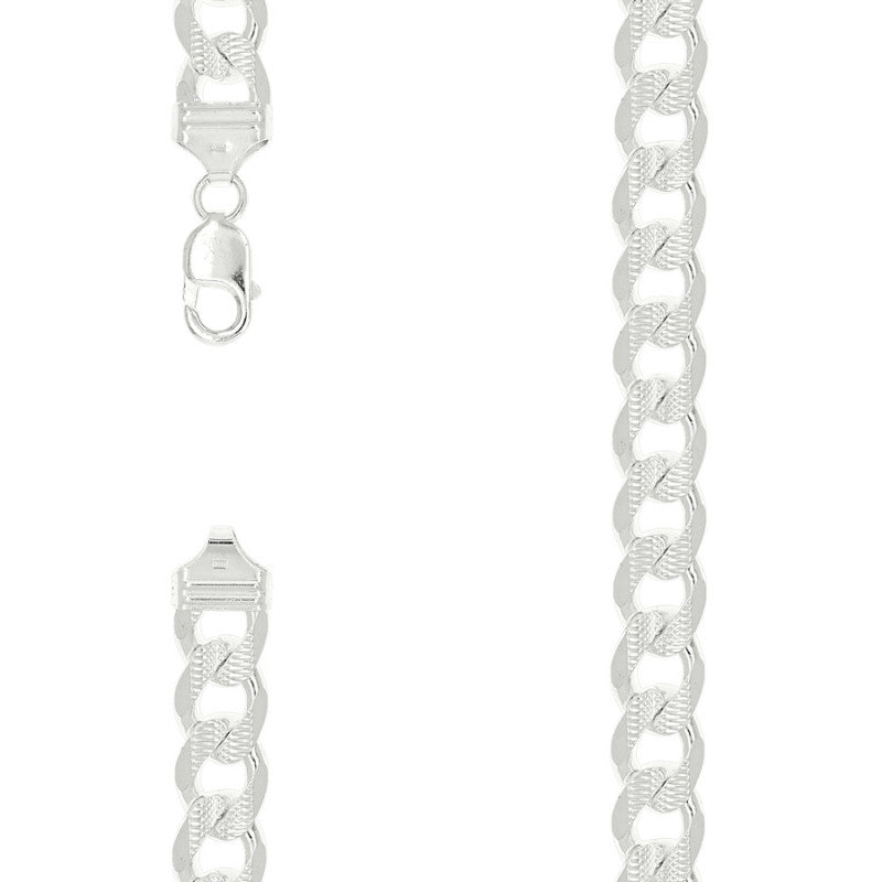 925 Silver Solid Pave Classic Cuban 13mm