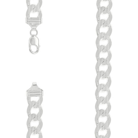 925 Silver Solid Pave Classic Cuban 14mm