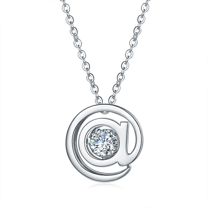 Pendant Moissanite Diamond Dancing Stone Necklace 925 Sterling Silver XFN8143