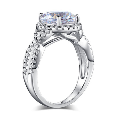 3 Carat Simulated Diamond 925 Sterling Silver Wedding Engagement Luxury Ring Promise Anniversary XFR8243