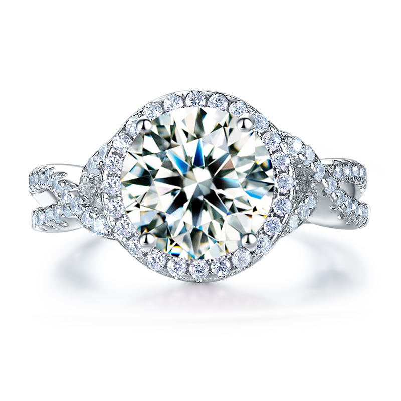 3 Carat Simulated Diamond 925 Sterling Silver Wedding Engagement Luxury Ring Promise Anniversary XFR8243