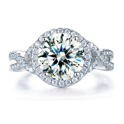 3 Carat Simulated Diamond 925 Sterling Silver Wedding Engagement Luxury Ring Promise Anniversary XFR8243