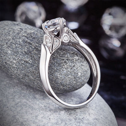 925 Sterling Silver Wedding Promise Anniversary Ring 1.25 Ct Simulated Diamond Jewelry XFR8259
